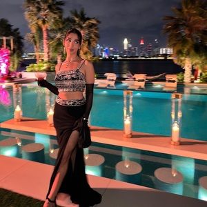 ALYCE Paris ONE out of two Piece Prom Dress Skirt with Waist Embellishment